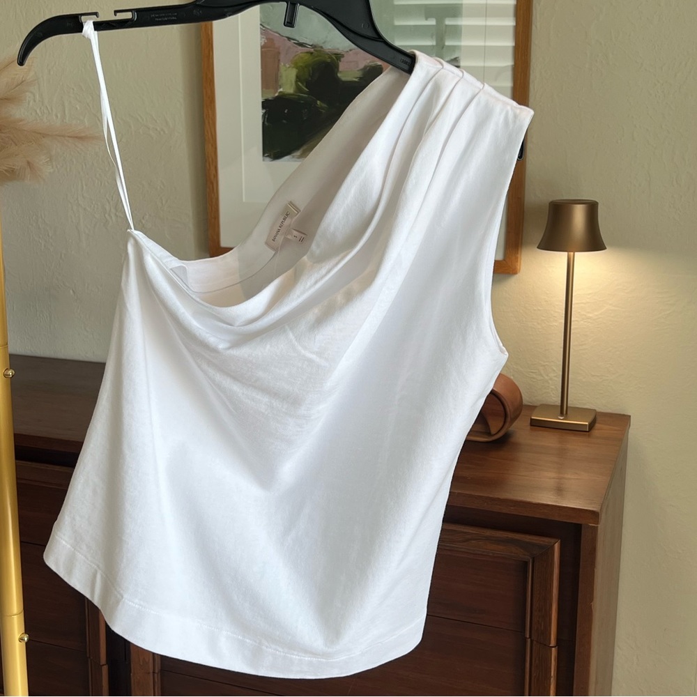 NWT One Shoulder Cotton Tank